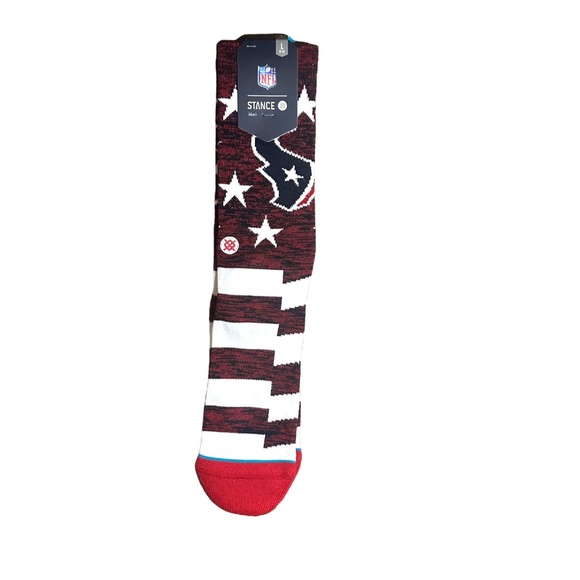 Stance NFL Crew Casual Socks - Houston Texans Banner Large - Picture 2 of 2
